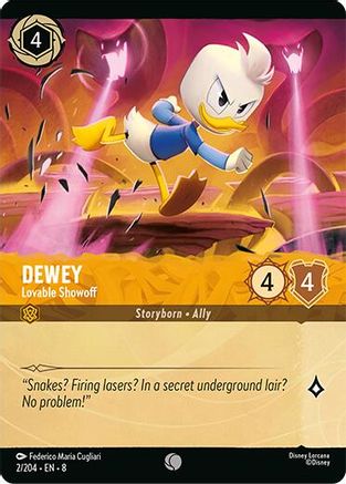 Image of Dewey - Lovable Showoff (Cold Foil) (2/204) [Reign of Jafar]