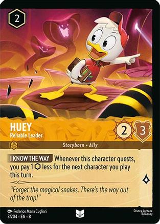 Image of Huey - Reliable Leader (Cold Foil) (3/204) [Reign of Jafar]