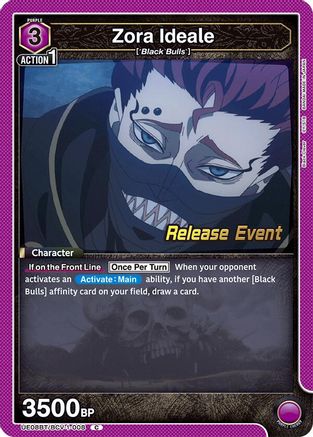 Image of Zora Ideale (UE08BT/BCV-1-008) - UE08BT Black Clover Release Event Cards