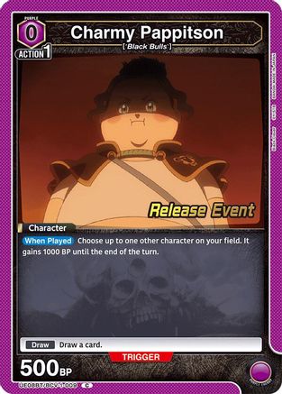 Image of Charmy Pappitson (009) (UE08BT/BCV-1-009) - UE08BT Black Clover Release Event Cards