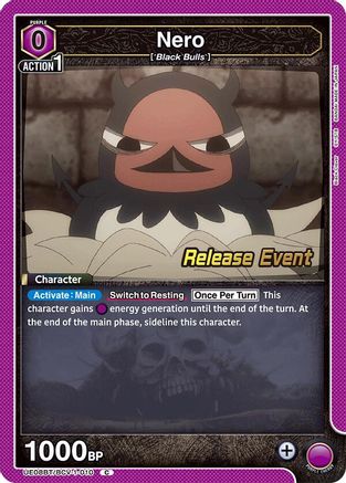 Image of Nero (010) (UE08BT/BCV-1-010) - UE08BT Black Clover Release Event Cards