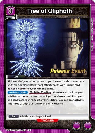 Image of Tree of Qliphoth (UE08BT/BCV-1-028) - UE08BT Black Clover Release Event Cards