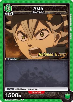 Image of Asta (044) (UE08BT/BCV-1-044) - UE08BT Black Clover Release Event Cards