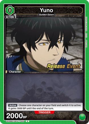 Image of Yuno (055) (UE08BT/BCV-1-055) - UE08BT Black Clover Release Event Cards