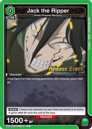 Image of Jack the Ripper (UE08BT/BCV-1-061) - UE08BT Black Clover Release Event Cards
