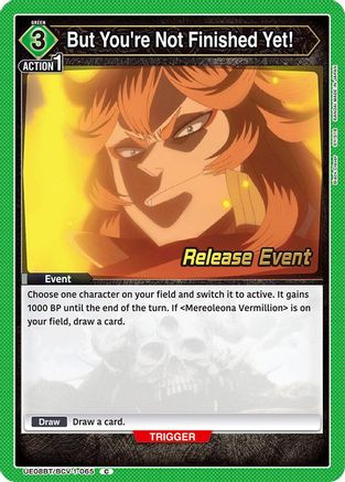 Image of But You're Not Finished Yet! (UE08BT/BCV-1-065) - UE08BT Black Clover Release Event Cards
