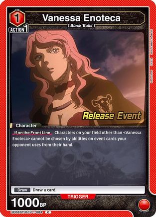 Image of Vanessa Enoteca (084) (UE08BT/BCV-1-084) - UE08BT Black Clover Release Event Cards