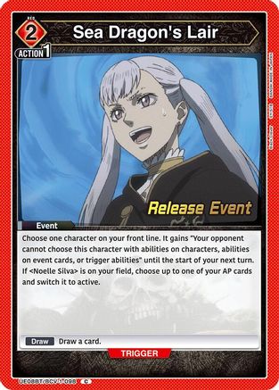 Image of Sea Dragon's Lair (UE08BT/BCV-1-098) - UE08BT Black Clover Release Event Cards