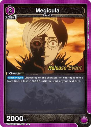Image of Megicula (UE08BT/BCV-1-001) - UE08BT Black Clover Release Event Cards