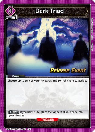 Image of Dark Triad (UE08BT/BCV-1-032) - UE08BT Black Clover Release Event Cards