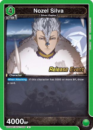 Image of Nozel Silva (UE08BT/BCV-1-038) - UE08BT Black Clover Release Event Cards