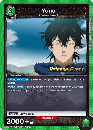 Image of Yuno (057) (UE08BT/BCV-1-057) - UE08BT Black Clover Release Event Cards