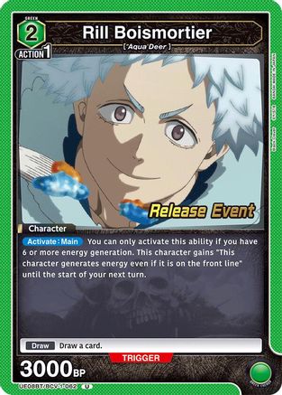 Image of Rill Boismortier (UE08BT/BCV-1-062) - UE08BT Black Clover Release Event Cards