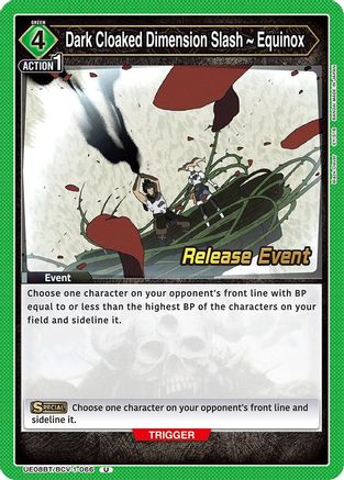 Image of Dark Cloaked Dimension Slash ~ Equinox (UE08BT/BCV-1-066) - UE08BT Black Clover Release Event Cards