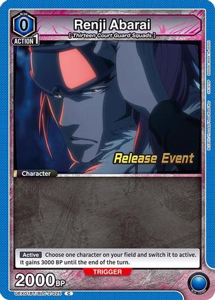 Image of Renji Abarai (025) (UEX01BT/BLC-2-025) - UEX01BT BLEACH ThousandYear Blood War Vol2 Release Event Cards