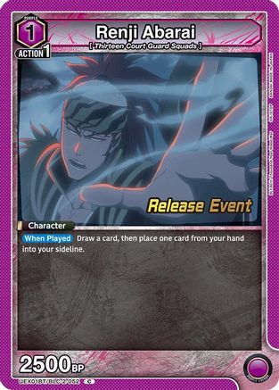 Image of Renji Abarai (052) (UEX01BT/BLC-2-052) - UEX01BT BLEACH ThousandYear Blood War Vol2 Release Event Cards