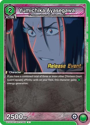 Image of Yumichika Ayasegawa (UEX01BT/BLC-2-062) - UEX01BT BLEACH ThousandYear Blood War Vol2 Release Event Cards