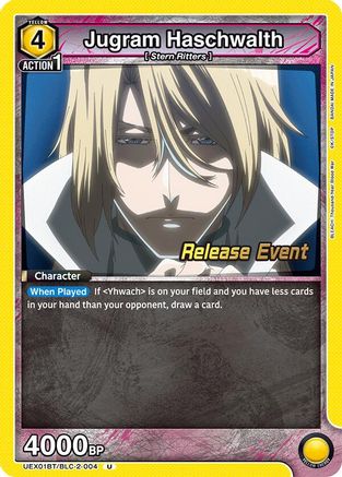 Image of Jugram Haschwalth (UEX01BT/BLC-2-004) - UEX01BT BLEACH ThousandYear Blood War Vol2 Release Event Cards