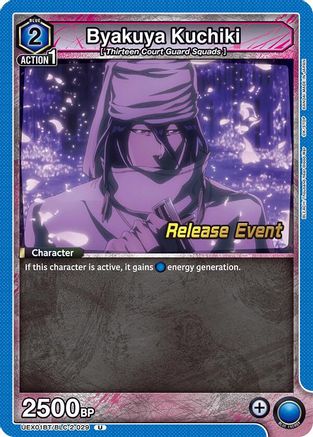 Image of Byakuya Kuchiki (029) (UEX01BT/BLC-2-029) - UEX01BT BLEACH ThousandYear Blood War Vol2 Release Event Cards