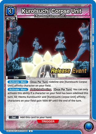 Image of Kurotsuchi Corpse Unit (UEX01BT/BLC-2-044) - UEX01BT BLEACH ThousandYear Blood War Vol2 Release Event Cards