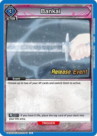 Image of Bankai (UEX01BT/BLC-2-049) - UEX01BT BLEACH ThousandYear Blood War Vol2 Release Event Cards