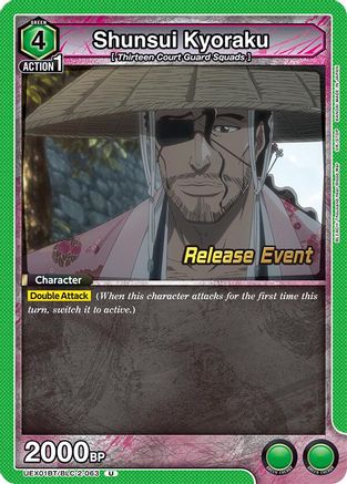 Image of Shunsui Kyoraku (UEX01BT/BLC-2-063) - UEX01BT BLEACH ThousandYear Blood War Vol2 Release Event Cards