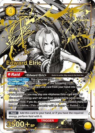 Image of Edward Elric (SR***) (UE09BT/FMA-1-012) - UE09BT FULLMETAL ALCHEMIST Foil