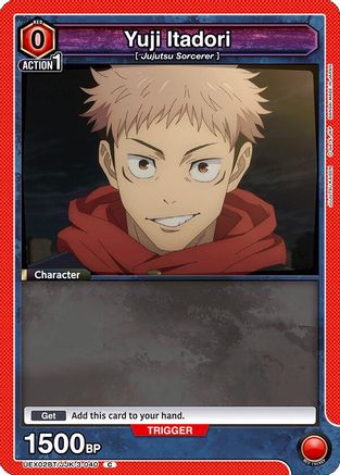 Image of Yuji Itadori (040) (Box Topper Foil) (UEX02BT/JJK-3-040) - UEX02BT Jujutsu Kaisen Vol2 Foil