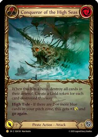 Image of Conqueror of the High Seas (Treasure) [SEA130] (High Seas)  Cold Foil