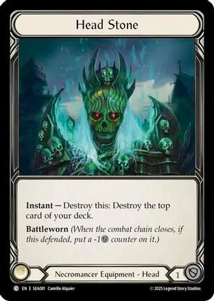 Image of Head Stone (Treasure) [SEA081] (High Seas)  Cold Foil
