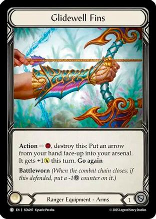 Image of Glidewell Fins (Treasure) [SEA097] (High Seas)  Cold Foil