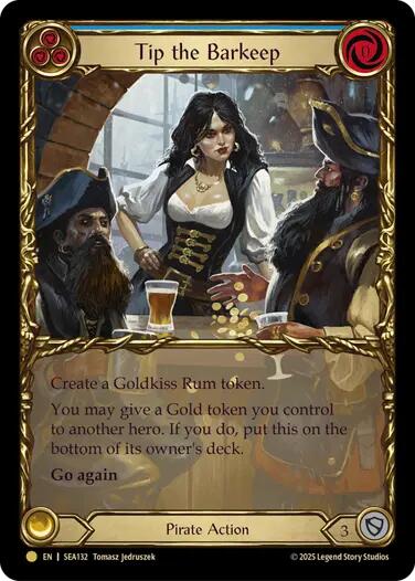 Image of Tip the Barkeep (Treasure) [SEA132] (High Seas)  Cold Foil