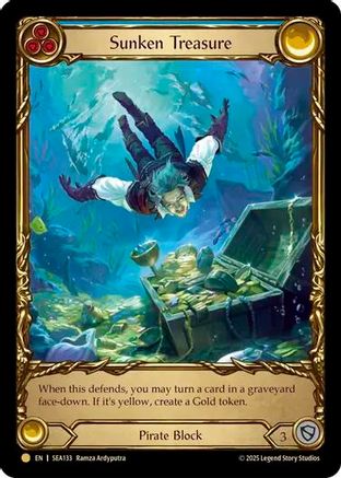 Image of Sunken Treasure [SEA133] (High Seas)  Cold Foil
