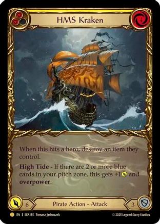 Image of HMS Kraken (Treasure) [SEA135] (High Seas)  Cold Foil