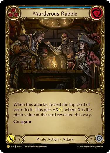 Image of Murderous Rabble (Treasure) [SEA137] (High Seas)  Cold Foil