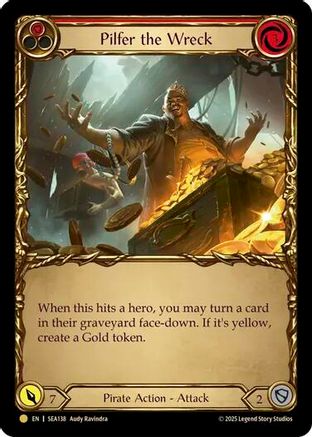 Image of Pilfer the Wreck (Red) (Treasure) [SEA138] (High Seas)  Cold Foil