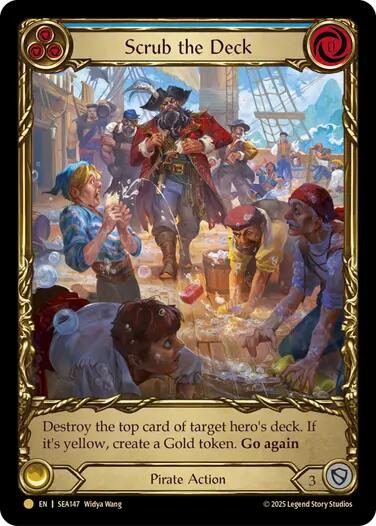 Image of Scrub the Deck (Treasure) [SEA147] (High Seas)  Cold Foil