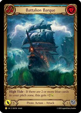 Image of Battalion Barque (Blue) (Treasure) [SEA154] (High Seas)  Cold Foil