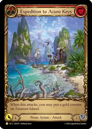 Image of Expedition to Azuro Keys (Treasure) [SEA155] (High Seas)  Cold Foil