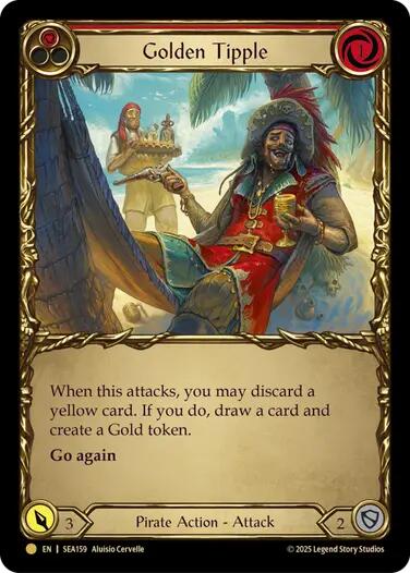 Image of Golden Tipple (Red) (Treasure) [SEA159] (High Seas)  Cold Foil