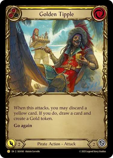 Image of Golden Tipple (Yellow) (Treasure) [SEA160] (High Seas)  Cold Foil