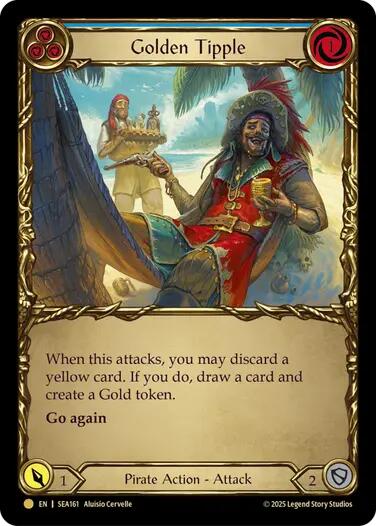 Image of Golden Tipple (Blue) (Treasure) [SEA161] (High Seas)  Cold Foil