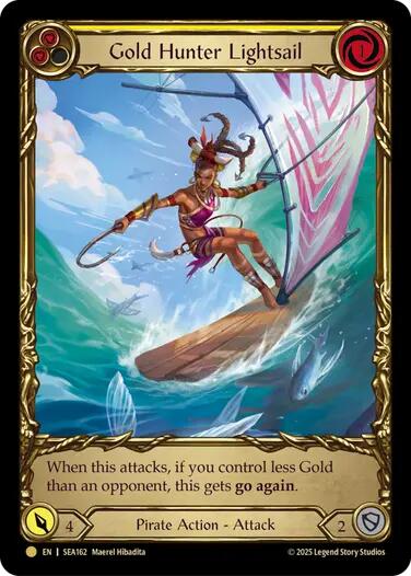 Image of Gold Hunter Lightsail (Treasure) [SEA162] (High Seas)  Cold Foil