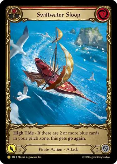 Image of Swiftwater Sloop (Red) (Treasure) [SEA166] (High Seas)  Cold Foil