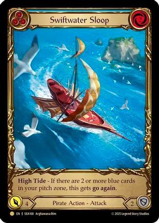 Image of Swiftwater Sloop (Blue) (Treasure) [SEA168] (High Seas)  Cold Foil