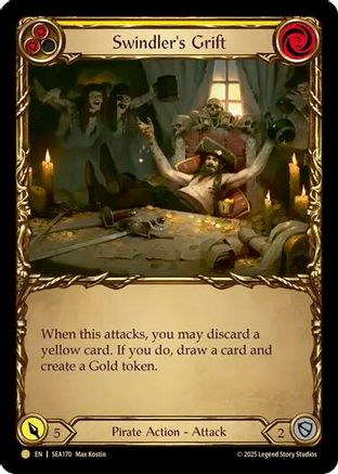 Image of Swindler's Grift (Yellow) (Treasure) [SEA170] (High Seas)  Cold Foil