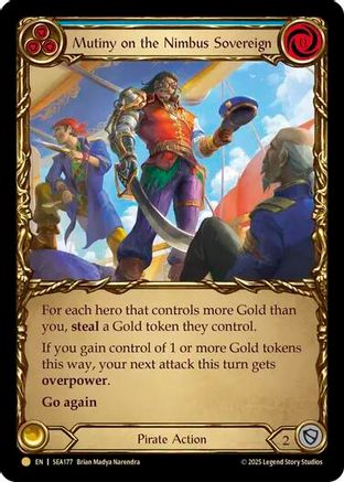 Image of Mutiny on the Nimbus Sovereign (Treasure) [SEA177] (High Seas)  Cold Foil
