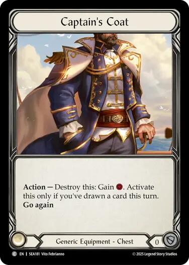 Image of Captain's Coat (Treasure) [SEA181] (High Seas)  Cold Foil