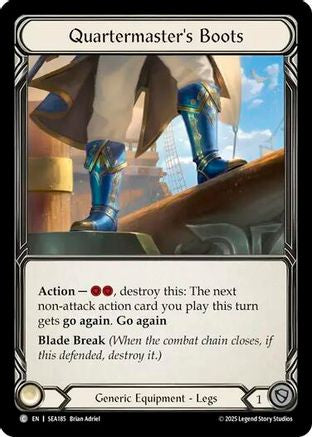 Image of Quartermaster's Boots (Treasure) [SEA185] (High Seas)  Cold Foil