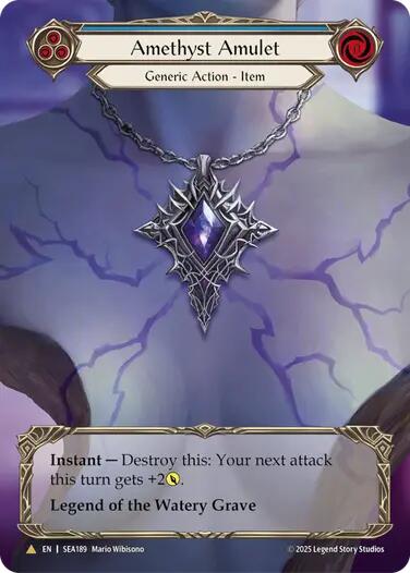 Image of Amethyst Amulet (Treasure) [SEA189] (High Seas)  Cold Foil